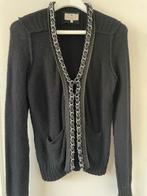 Essentiel zwart vest met leren veter en ketting XL, Verzenden, Zwart, Maat 42/44 (L), Essentiel Antwerp