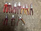 Te koop : 9 verschillende tangen, Doe-het-zelf en Verbouw, Gereedschap | Handgereedschap, Ophalen of Verzenden, Gebruikt