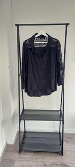 K01 = zwarte opengewerkte blouse maat XL Pescara, Zo goed als nieuw, Pescara, Maat 46/48 (XL) of groter, Zwart