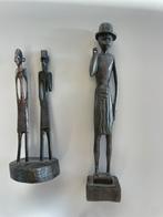 Afrikaanse Houten Beelden - Handgesneden, Ophalen of Verzenden