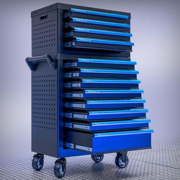 Gereedschapswagen 8 lades + kist 4 lades van €829,- voor beschikbaar voor biedingen