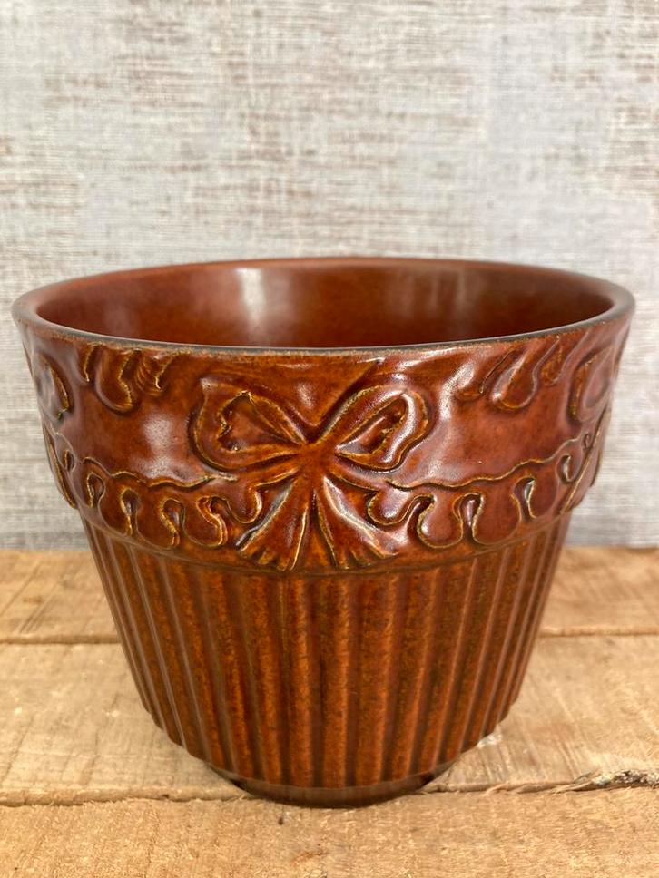 Vintage Bay West Germany bloempot in perfecte staat, Antiek en Kunst, Antiek | Keramiek en Aardewerk, Ophalen of Verzenden
