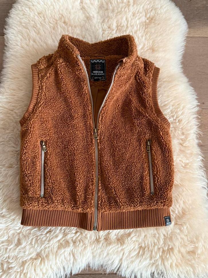 Indian blue jeans teddy bodywarmer maat 152, Kinderen en Baby's, Kinderkleding | Maat 152, Zo goed als nieuw, Jongen of Meisje