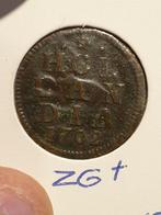 Holland, duit 1702 nr.2 (02), Postzegels en Munten, Munten | Nederland, Ophalen of Verzenden, Vóór koninkrijk, Overige waardes