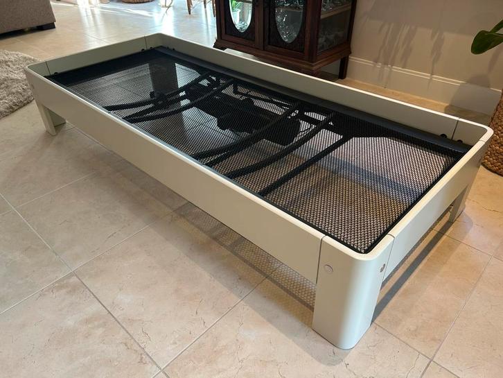 Nette Auping Auronde 80x190, 35 cm hoog elektrisch verstelb., Huis en Inrichting, Slaapkamer | Bedden, Gebruikt, Eenpersoons, 80 cm