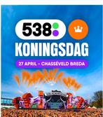538 koningsdag ticket 2x, Tickets en Kaartjes, Evenementen en Festivals, Drie personen of meer