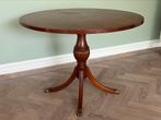 Prachtige houten tafel rond 100cm sierpoten, Ophalen
