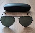 Ray-ban zonnebril zwart Aviator RB3025 large metal met doos, Zonnebril, Zwart, Ophalen of Verzenden, Zo goed als nieuw