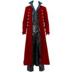 Lange heren rode steampunk jas (middeleeuwse trenchcoat), Verzenden, Nieuw, Overige maten, Kleding