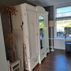 Oude hang- en legkast met spiegel, Huis en Inrichting, Kasten | Kledingkasten, Ophalen, Gebruikt, Oude stijl, 150 tot 200 cm
