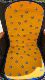  2x tuinstoelkussens 87x40cm voor bistrosetje/ kuipstoeltjes, Ophalen of Verzenden, Zo goed als nieuw