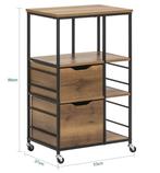 Kitchen trolley, Huis en Inrichting, Ophalen, Bruin, Nieuw, 50 tot 100 cm