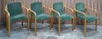 3 x Vintage Deense design stoelen Velours hout cafestoelen, Antiek en Kunst, Antiek | Meubels | Stoelen en Banken, Ophalen of Verzenden