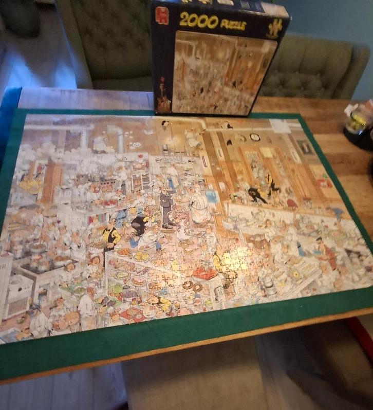 Humor & uitdaging! Jan van Haasteren – De Keuken, 2000 st, Hobby en Vrije tijd, Denksport en Puzzels, Gebruikt, Meer dan 1500 stukjes