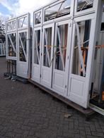 Pui met dubbele tuin paneel deuren, Nieuw, Ophalen of Verzenden, Buitendeur, Hout