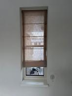 Vouwgordijn linnenlook stof taupe 46x132cm, Ophalen of Verzenden, Zo goed als nieuw, Binnendeur, Minder dan 200 cm