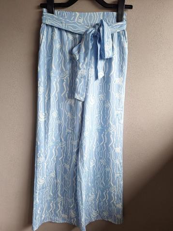 Nieuwe blauwe stretch broek schelpen van Cider, maat S/M beschikbaar voor biedingen