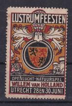 A107A) vignet Utrecht Lustrumfeesten Willem van Holland, Postzegels en Munten, Postzegels | Nederland, Ophalen of Verzenden, T/m 1940