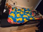 Bed tekoop met 3 lades uitschuifbaar, Eenpersoons, Wit, Ophalen of Verzenden, Zo goed als nieuw