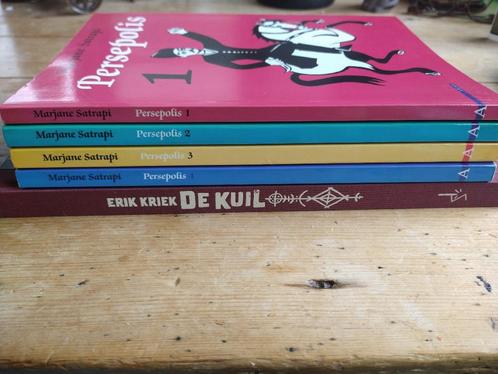 Nederlandstalige stripboeken Persepolis en De Kuil, Boeken, Stripboeken, Gelezen, Meerdere stripboeken, Ophalen of Verzenden