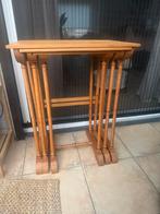 Set van 3 vintage tafeltjes, Antiek en Kunst, Antiek | Meubels | Tafels, Ophalen