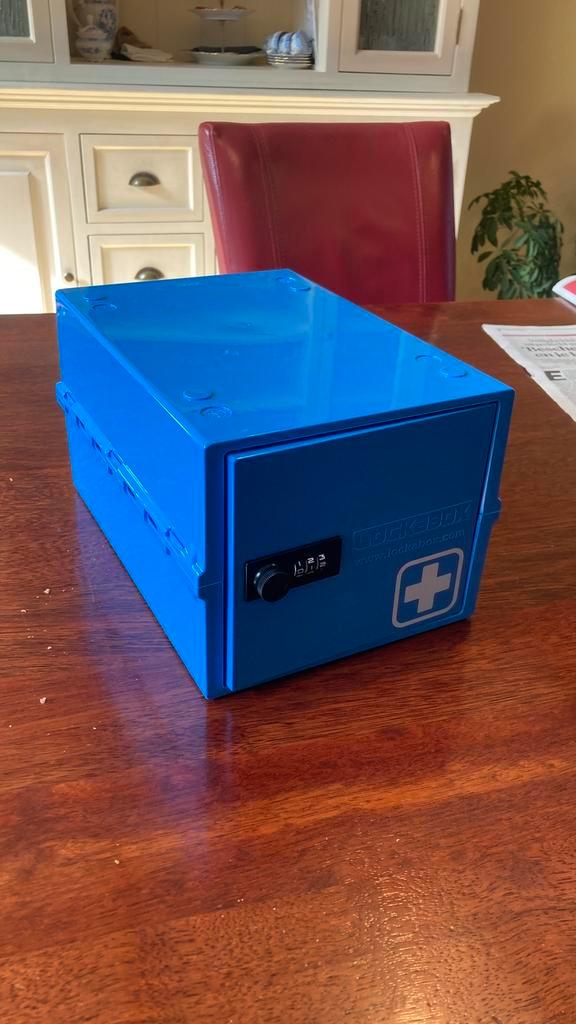 Medicijnkastje met cijferslot, Lockabox One, Diversen, Verpleegmiddelen, Nieuw, Ophalen of Verzenden