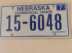 Kentekenplaat Nebraska usa., Verzamelen, Ophalen of Verzenden, Gebruikt, Auto's