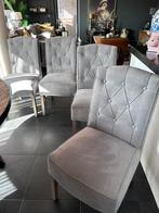 4 eetkamerstoelen, Huis en Inrichting, Stoelen, Ophalen, Zo goed als nieuw, Vier, Stof