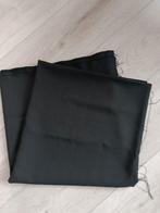 Zwarte coupon stof kreukvrij. 1.50 x 1.40, 120 cm of meer, Zwart, Ophalen of Verzenden, Zo goed als nieuw