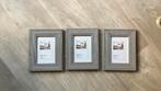 3 nieuwe houten fotolijsten ! In een koop. Zie omschrijving., Ophalen of Verzenden, Nieuw, Hout, Minder dan 50 cm