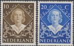 Nederland- 1948 - Juliana  - NVPH-506 t/m NVPH-507 - P, Postzegels en Munten, Verzenden, Na 1940, Postfris
