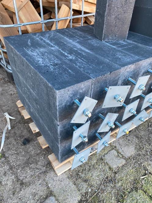 Betonpoeren, Tuin en Terras, Bielzen en Borders, Zo goed als nieuw, Beton, Ophalen