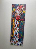 Corrie Leushuis schilderij Vrolijke giraffe, Ophalen