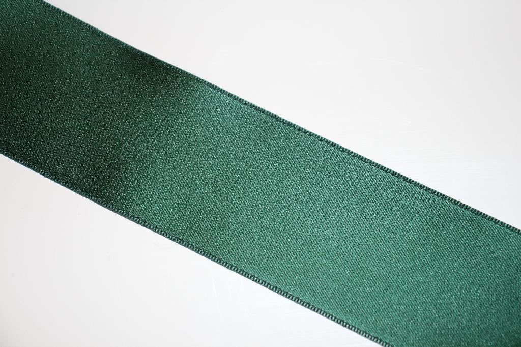 Satijn lint - donker groen col.1427 - 38mm #3526, Ophalen of Verzenden, Nieuw, Lint, Band of Elastiek