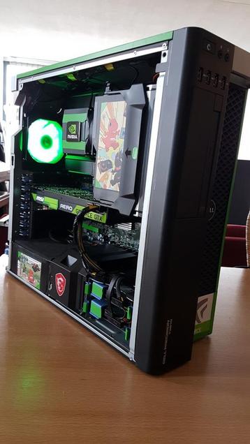 Dikke Dell T3610 Game PC, 8C/16T, GTX 1080Ti, 64GB RAM, NVME beschikbaar voor biedingen