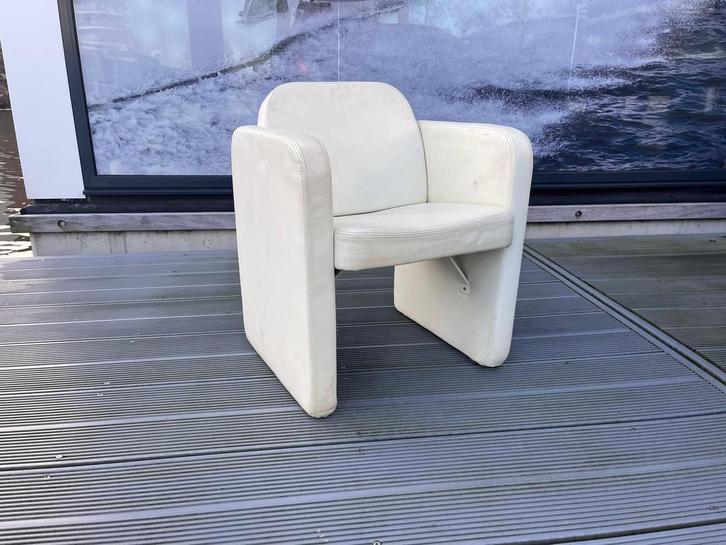 Lederen fauteuil, Huis en Inrichting, Fauteuils, Zo goed als nieuw, Leer, 50 tot 75 cm, 75 tot 100 cm, Ophalen