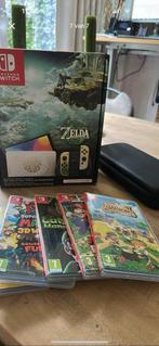 Nintendo switch oled limted edetion zelda met 4 games, Spelcomputers en Games, Spelcomputers | Nintendo Switch, Switch OLED, Met games