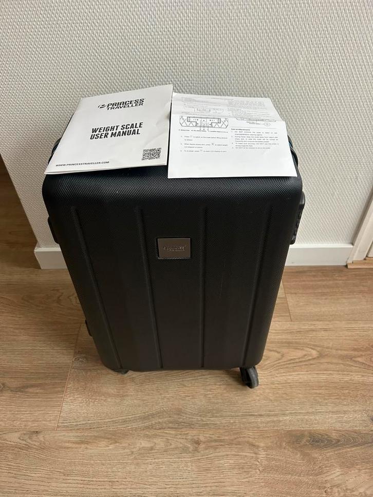 Princess traveller koffer (handbagage) zwart, Sieraden, Tassen en Uiterlijk, Koffers, Gebruikt, Hard kunststof, 60 tot 70 cm, 35 tot 45 cm