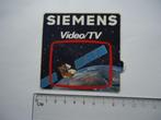 sticker Siemens video tv televisie retro vintage, Verzamelen, Stickers, Overige typen, Zo goed als nieuw, Verzenden