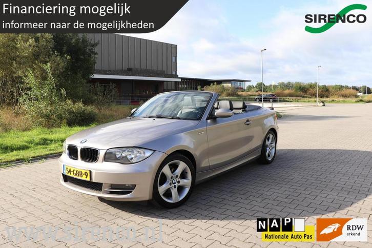 BMW 1-serie Cabrio 118i High Executive trekhaak leder stoelv, Auto's, BMW, Bedrijf, Te koop, 1-Serie, ABS, Airbags, Airconditioning