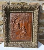 Antiek houten deurpaneeltje in reliëf, Antiek en Kunst, Verzenden