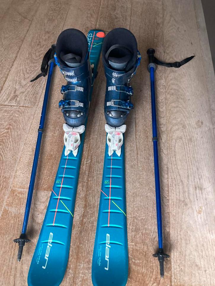Ski set maat 34 - Ski's, schoenen en stokken, Sport en Fitness, Skiën en Langlaufen, Gebruikt, Ski's, Skiën, Overige merken, Carve