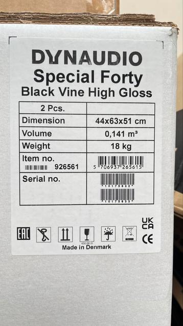Dynaudio special forty beschikbaar voor biedingen