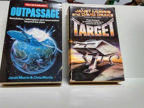 JANET MORRIS & DAVID DRAKE - OUTPASSAGE / TARGET (ENGLISH), Boeken, Science fiction, Gelezen, Verzenden