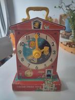Fisher Price music box teaching clock vintage, Kinderen en Baby's, Speelgoed | Fisher-Price, Ophalen of Verzenden, Gebruikt, Met geluid