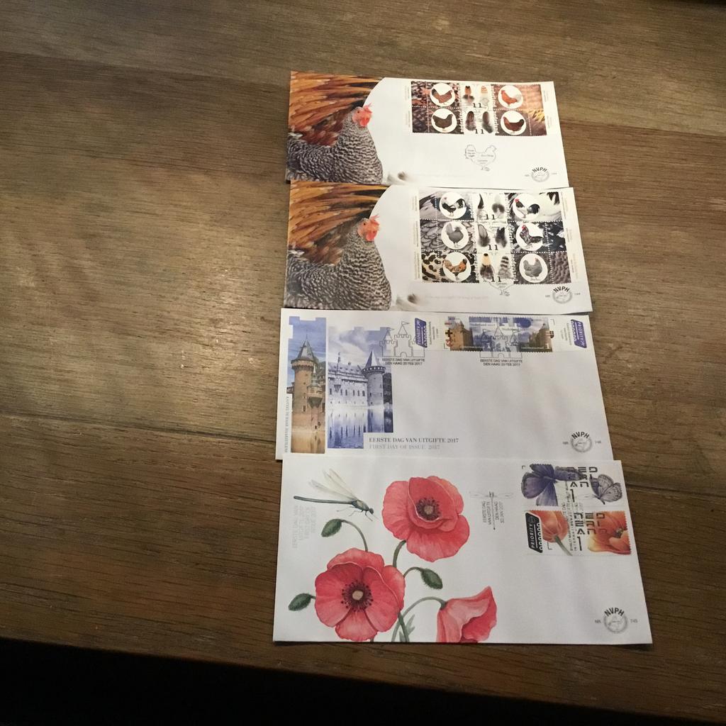 Fdc 244-245-246. Uit 2018, Ophalen of Verzenden, Nederland