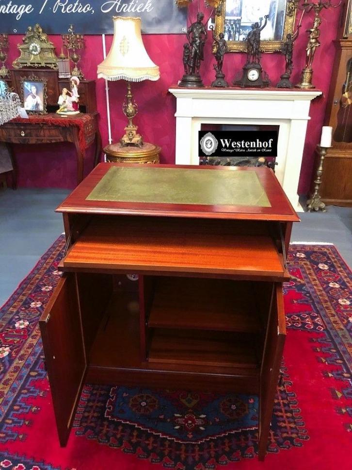 Engelse bureaukast antiek bureau klassiek hout met lades, Huis en Inrichting, Bureaus, Gebruikt, Bureau, Ophalen of Verzenden