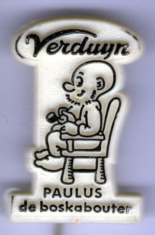 Paulus de bos kabouter Verduin zwart op wit speldje( L_104 ), Verzamelen, Speldjes, Pins en Buttons, Zo goed als nieuw, Speldje of Pin