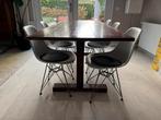 Eetkamertafel mahonie 90x200, Ophalen, Klassiek, modern, Gebruikt, 200 cm of meer