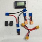 LiPo-checker, adapters & Y-kabels (EC5 XT90 Traxxas HPI Losi, Hobby en Vrije tijd, Ophalen of Verzenden, Gebruikt, Overige schalen